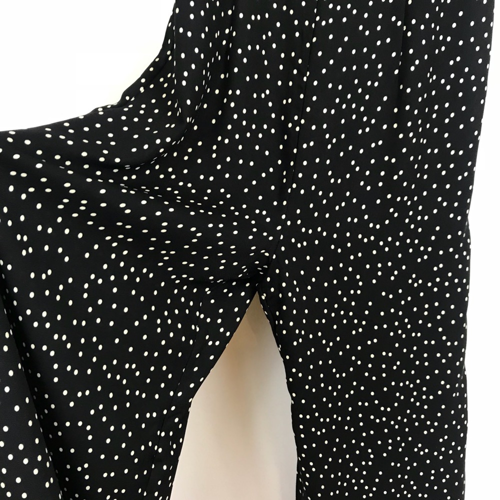 NEW Black Polka-Dot Long Romper Jumpsuit - Picture 4 of 7